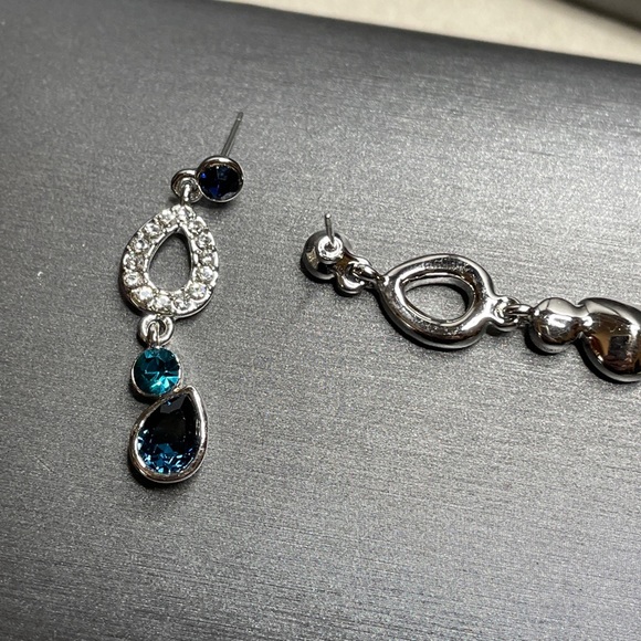 Diane Katzman signature Rhinestones dangle & drop earrings NOS featured in Elle - Picture 7 of 9